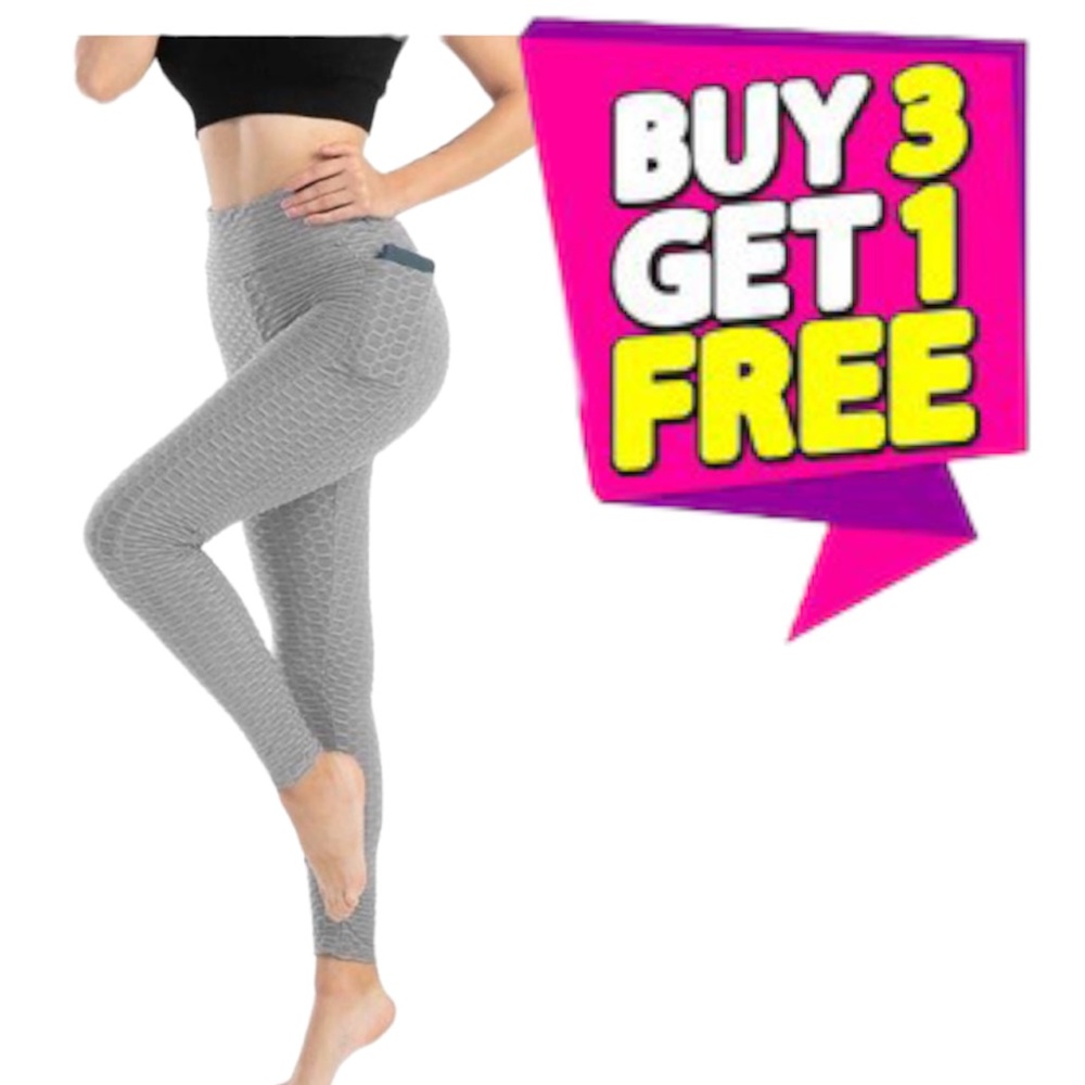 Women's High Waisted Leggings Slimming Scrunch Booty Ruched Butt Lift Yoga Pants